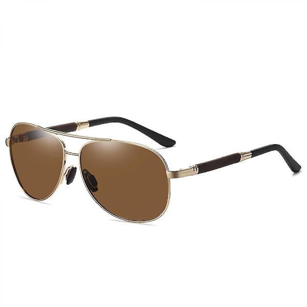 Aviator solbriller til mænd og kvinder, polariserede, UV400-beskyttelse, spejlede linser, metalramme med fjederhængsler xq-sg1516