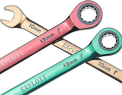 Nirvana Color Ratchet Spanner Dual Purpose Multi-function Movable Spanner Hand Tools Set 8-19mm (koko: 8mm)