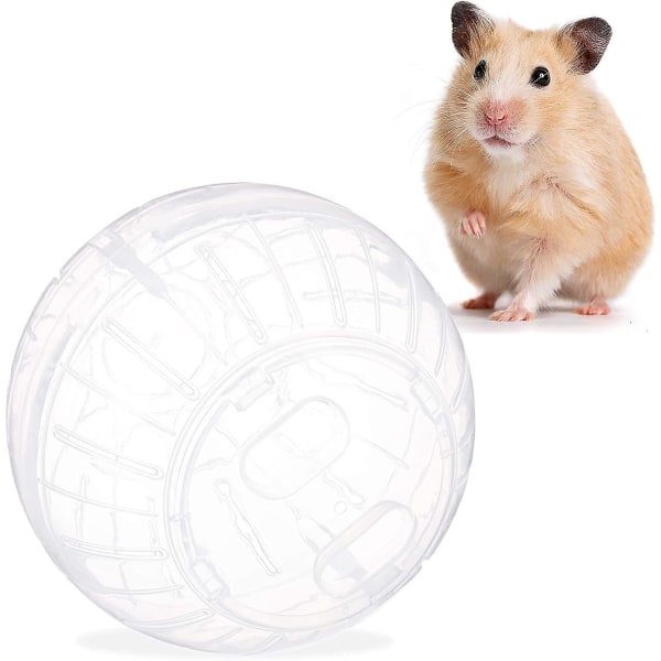 Piao hamsterboll, löpboll för hamstrar & möss, träning, gnagarleksak för löpning, plast, 15 cm, genomskinlig