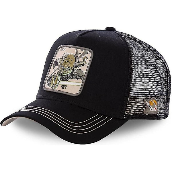 Star Wars Anime Patch Baseball Cap Mænd Kvinder Trucker Hat Udendørs Sport Casual Sol Visor Mesh Caps Unisex（YODA）