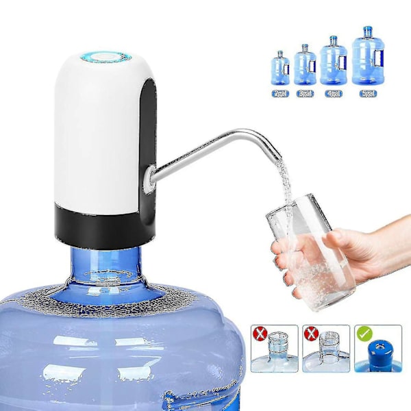 Elektrisk vattenpump USB uppladdningsbar dispenser flaska fatad vattenpump F