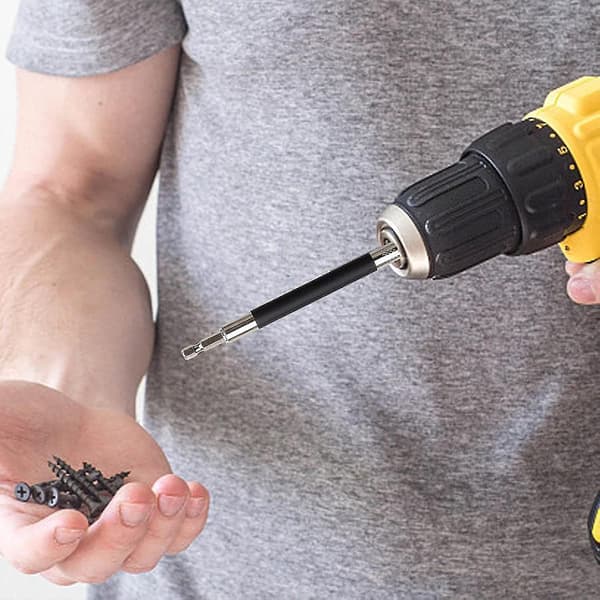 Hex Socket Drill Screw - 140mm Stål Magnetisk Slagdrivbits, Magnetisk Slagdrivbitshållare Adapter För Generiska Verktyg