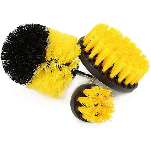 3 st borstborstar Power Scrubber Bit Brush Kakelfogrengörare Diameter 2\" 3,5\" 4\" För badrumsyta
