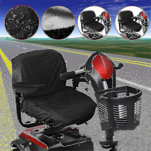 Pt Mobility Scooter -pyörätuolin istuinsuojus pölytiivis vedenpitävä suoja musta