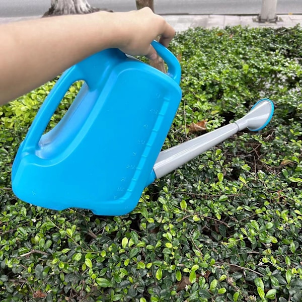 Vattenkanna för växter, lång stor öppning, stor kapacitet, vattenkanna, trädgårdsmaterial, himmelsblå, 3,5 l