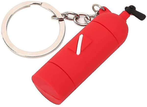 Mini sukellusaiheinen avaimenperä (punainen)