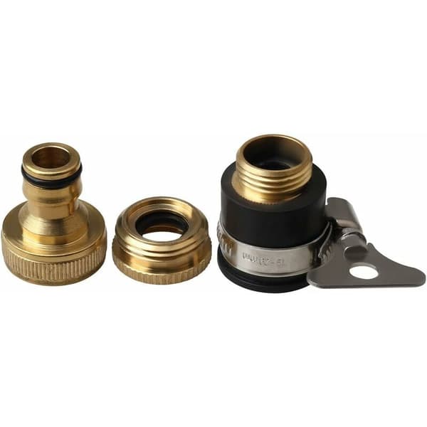 Rund krankoppling 1/2'' till 3/4'' diameter mässingslangkopplingar Universal trädgårdsslang kranadapter