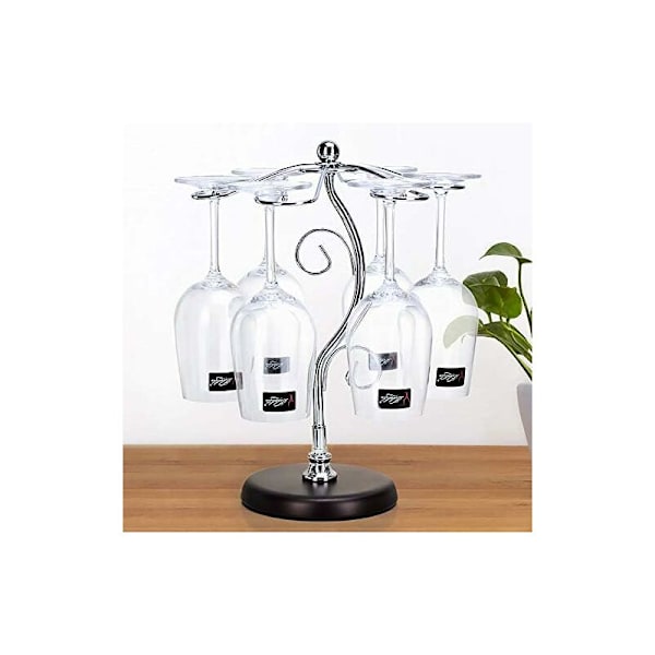 Vinställ för skrivbord, lufttorkningssystem, vinställ i metall, 35 cm 14 cm 13,7 tum 10,2 tum 5,9 tum
