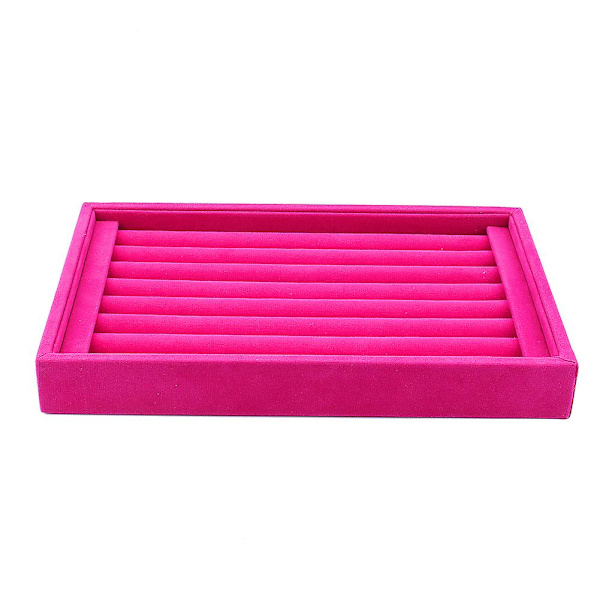 Ring Smycken Display Förvaringslåda Bricka Väska Organizer för Slipsklämma Örhängen.