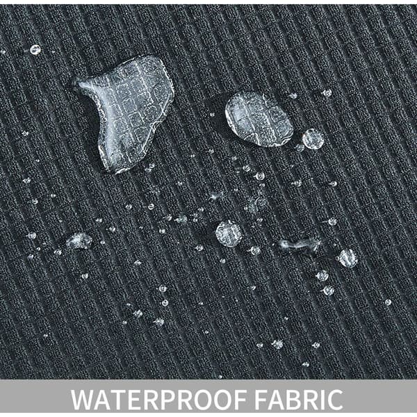 Fåtöljöverdrag Stretch Polyester Elastisk Jacquard Soffa Överdrag 1 Sits Antracitgrå 90-140cm Tvättbar