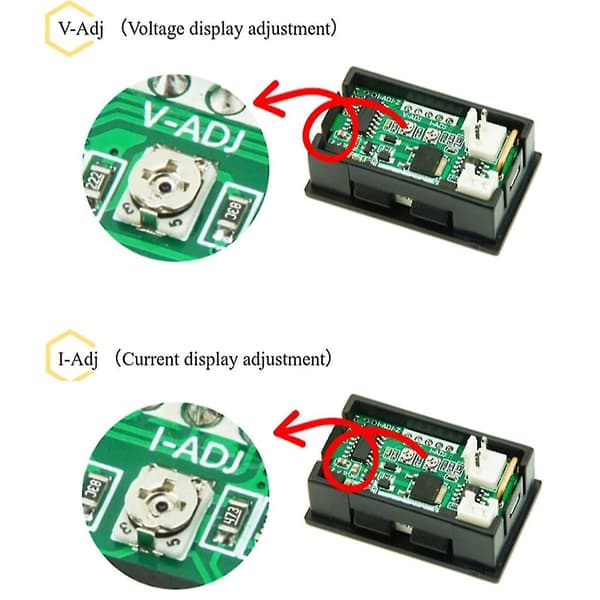 Amp Volt Meter Digitaalinen Voltimittari Ampeerimittari Jännitevirran Ilmaisin Multimetri（100A）