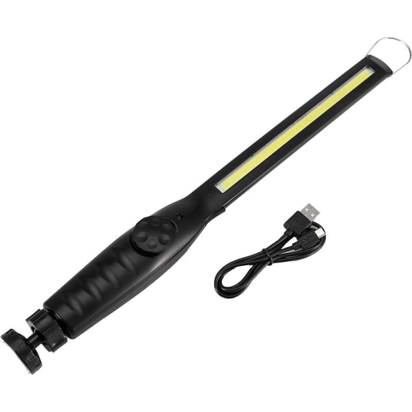 Bärbar 600lm LED-ficklampa med hög ljusstyrka Uppladdningsbar USB -ficklampa med magnetisk funktion