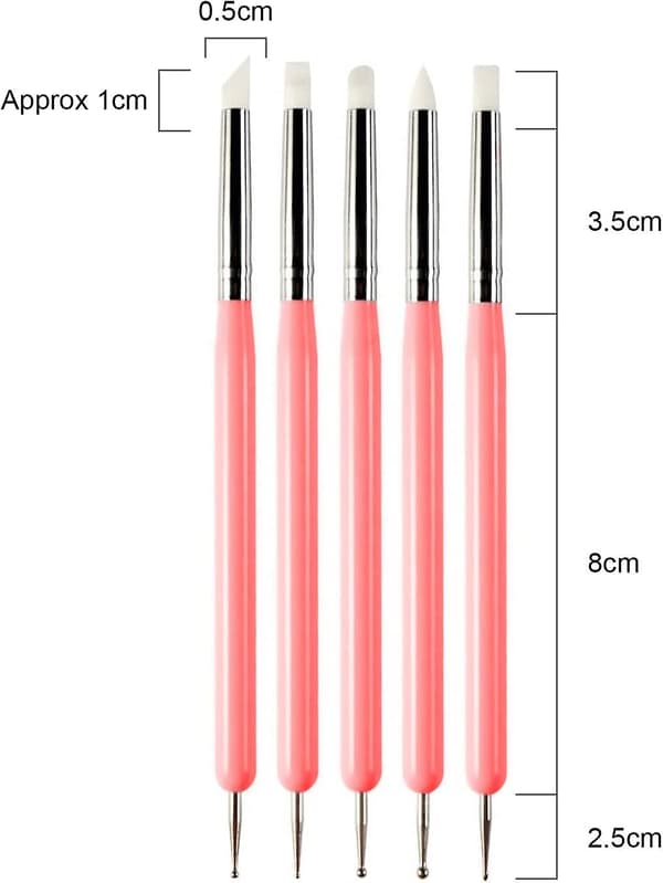 Nagelkonstborste, Rhinestone Dot Pen Nagelkonst Dot Tool