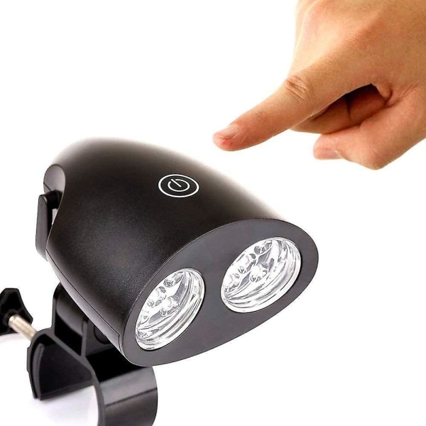 Grilllys, grilllys, håndtaksklemme med superlyse 10 LED-lys Sensitive Touch Control Varmebestandig, justerbar og enkel