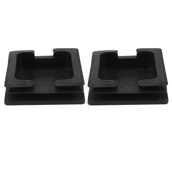 75mm X 75mm Plast Kvadratisk Röravtäckning Rörslut 2 st
