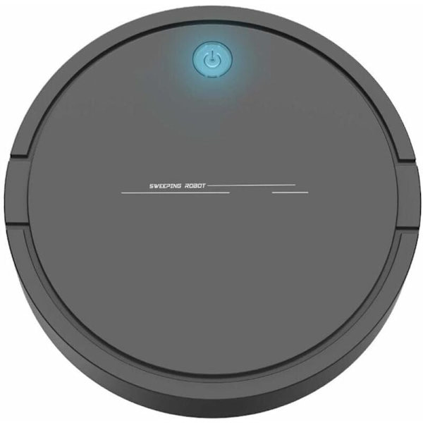 2 i 1 Robotdammsugare Sopa Rengöring Slim Laddningsbar Dammsugare 1200mAh Batteri (Svart)
