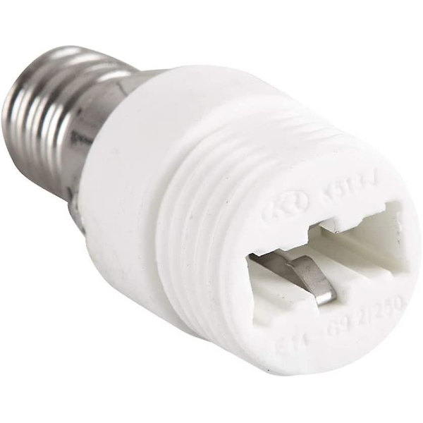 Pakke E14 til G9 Keramisk Fatningsadapter til LED, Halogen, CFL Pærer