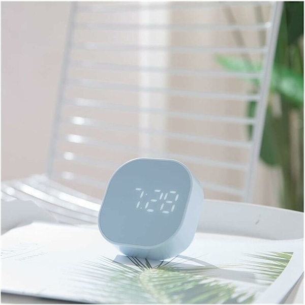 1 st LED Multifunktionell Liten Väckarklocka, Tyst Belysning Elektronisk Bordsur (Grön)