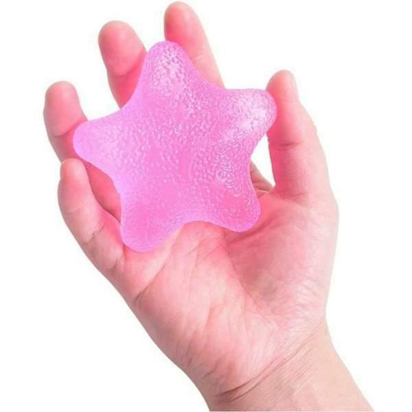 1 st handrehabiliteringsövning, greppstyrketränare, stjärnformad stressboll, ergonomisk design, lämplig för barn och vuxna