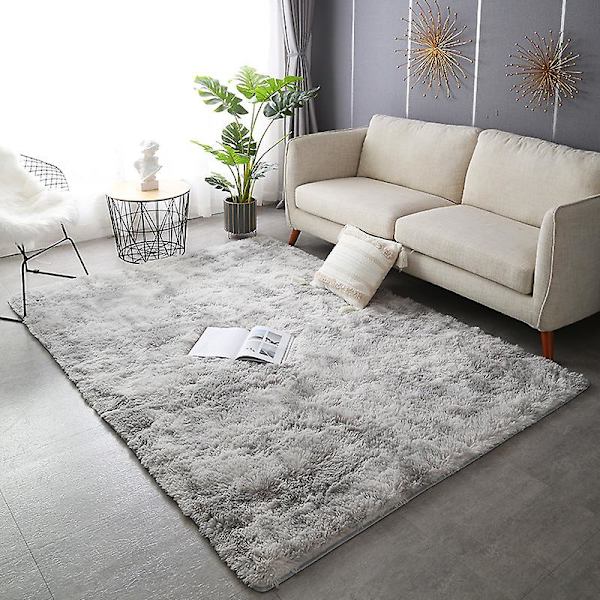 Komfortabel teppe, mykt teppe, soverom mykt teppe, plysj teppe, stue mykt teppe, mykt, moderne, barnerom mykt teppe 60x200cm grått