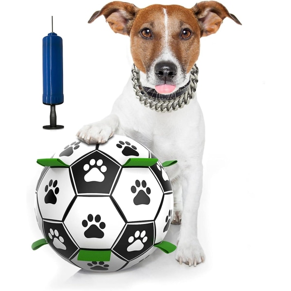 Hundleksaksboll, interaktiv hundleksak med flikar, vattenleksak inomhus och utomhus, dragkamp-hundleksak, lämplig för små och medelstora hundar.