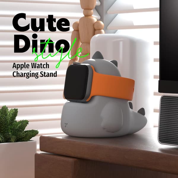 Kompatibel med Apple Watch laddningsstativ Grå