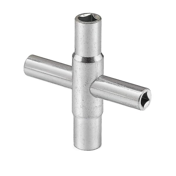 4-i-1 korsad Sillcock skiftnyckel Slitstark kraftig mininyckel för badrum（1）