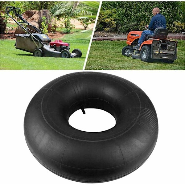 Tubulärt däck med rakt ventilskaft TR13 Ersättning för skottkärra Släp Enhjuling Gräsmatta Klippare Vagn, 15x6.00-6-longziming