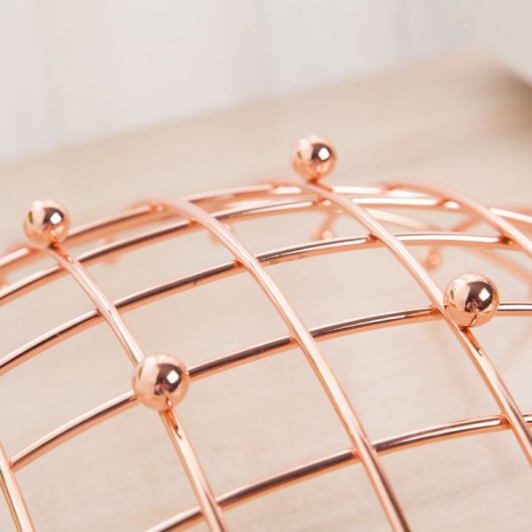 Hushållsfruktkorg vardagsrum snacksbricka fruktbricka Rose Gold