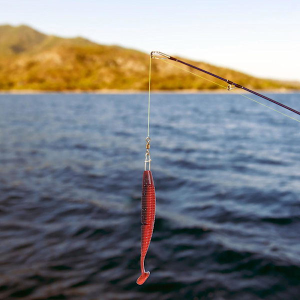 3PCS AR50 10,5g Mjuk Mask Lures - 120mm Dubbel Färg T Svans Fiske Tackle