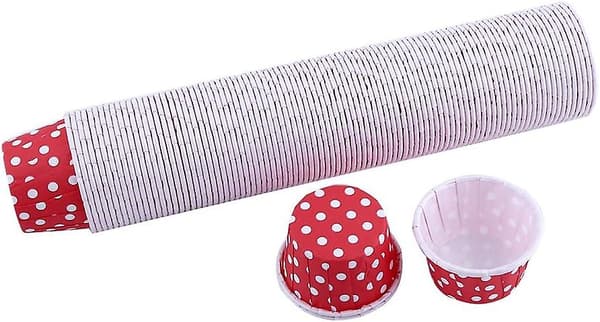100-pack pappersbakformar, minikakor, muffins, cupcake-konturguider
