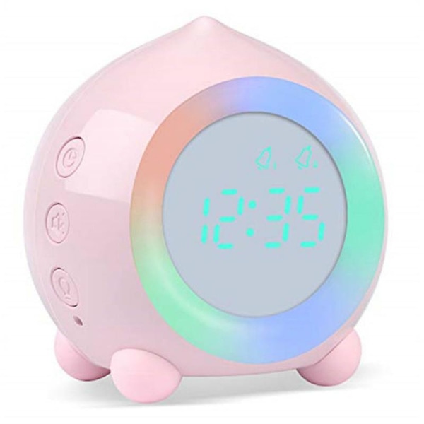 Elektronisk klocka väckarklocka Bluetooth 7 färger