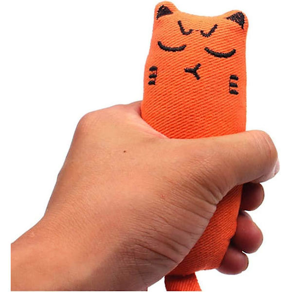 5-pack kattmynta leksak katt tuggleksak katt anti-bite kattmynta leksak kattmynta fyllning tecknad mus katt tänder tuggleksak