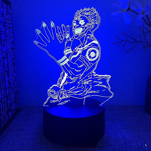 Jujutsu Kaisen Gojo Satoru Nanami Kento Sukuna 3d Led-lampa för sovrum Anime Figur Nattljus Mange Avatar Rum Dekor Present02Ryomen Sukuna