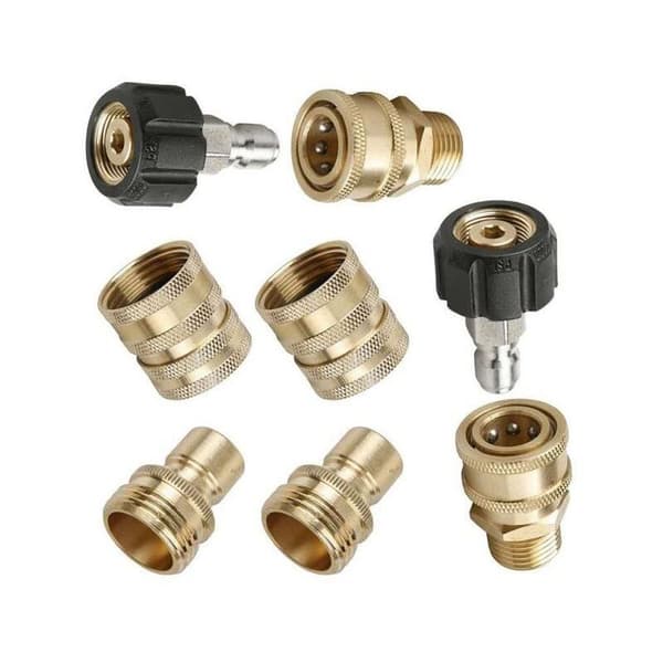 3/8 3/4 Snabbkoppling M22 Spinner 8-delad Adapterset för högspänningstorkare Snabbkopplingskit