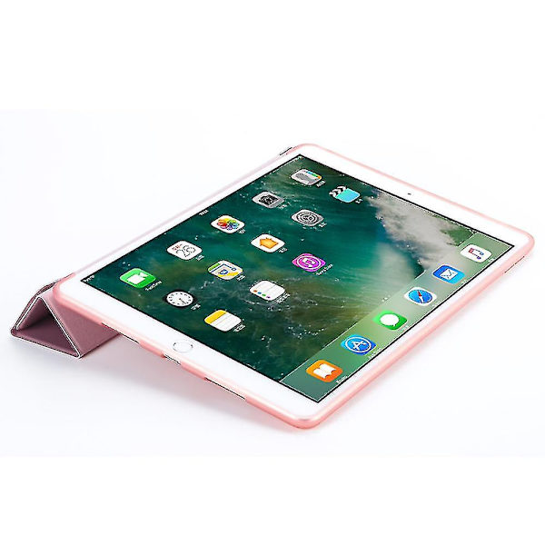Origami Stand Läder Smart Case För Ipad Air 10.5 (2019) / Pro 10.5-tums (2017)（Rose Gold）