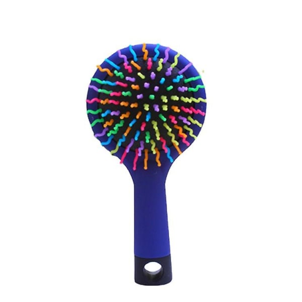 Rainbow Comb Frisör Airbag Massage Antistatisk lockigt hår Utjämnande kam Magic Air Cushion Comb (2st)