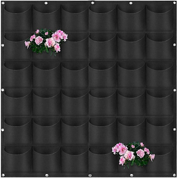5 stk. plantepose, grøntsagsdyrkningspose, plantepose til sidedyrkning, åndbare haveplantekasser til kartoffel, tomat, gulerod, 15 gallon, brun