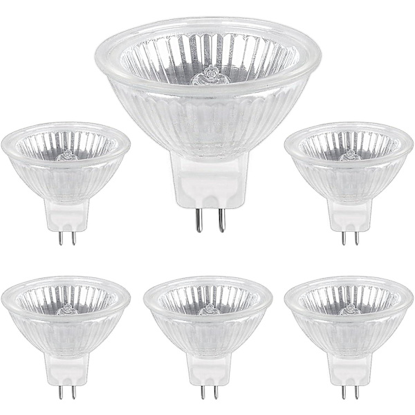 Halogenpære Gu5.3 35w 12v, 400lm Varm Hvit 2700k Dimbar, Halogen Spotlight Pære Mr16, Pakke Med 6