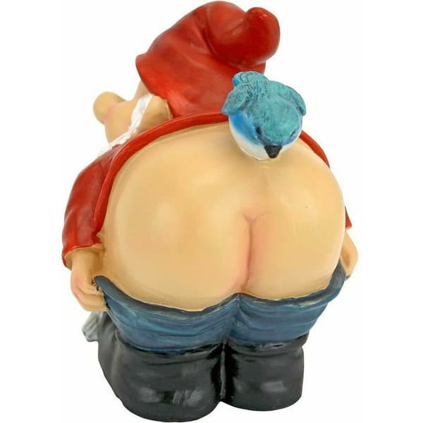 Rövtomte staty, medium?? 11 cm polyresin fullfärgspalett [Energiklass A+++]