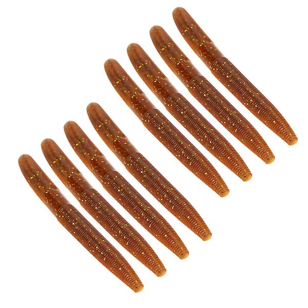 8 stk. AR24 10 cm/6,5 g blød orm fiskefoder kunstig naturtro simulerings lokke tilbehør #3