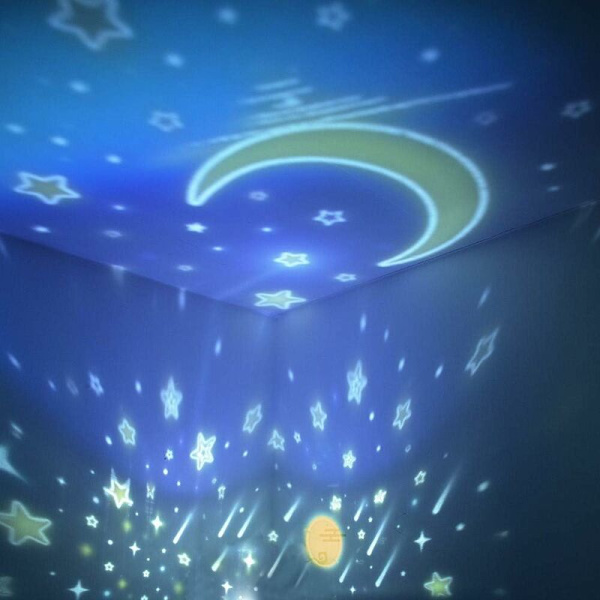 Nattlampa Projektionslampa Universum Stjärnprojektor Nattlampa 360 Graders Rotation Färgglad Havsvärldslampa Gåvor till Barn