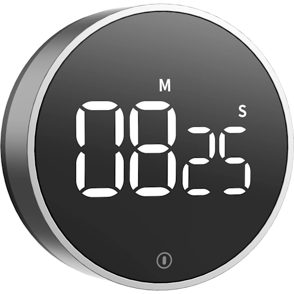 Digital køkkentimer - Magnetisk nedtællingstimer med stort LED-display