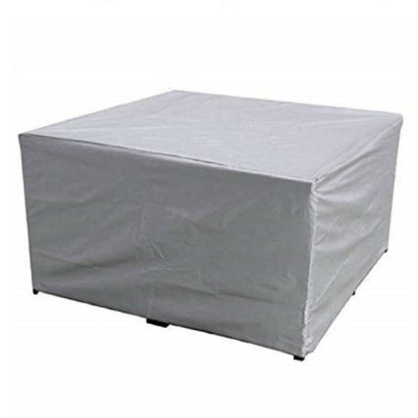 Bcc trädgårdsmöbelskydd 150x150x75cm Polyester Silver Oxford Tyg Trädgårdsmöbelskydd Vattentät Trädgårdsbordsskydd med Sladd och Snäpplåsning