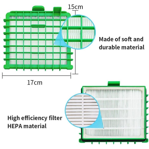 Udskiftning af Hepa-filter til Rowenta Silence Force Ro5762 Ro5921 Støvsuger Støvfilter Zr002901