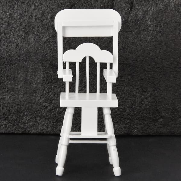 1/12 skala miniatyrdockhus matsal hög stol