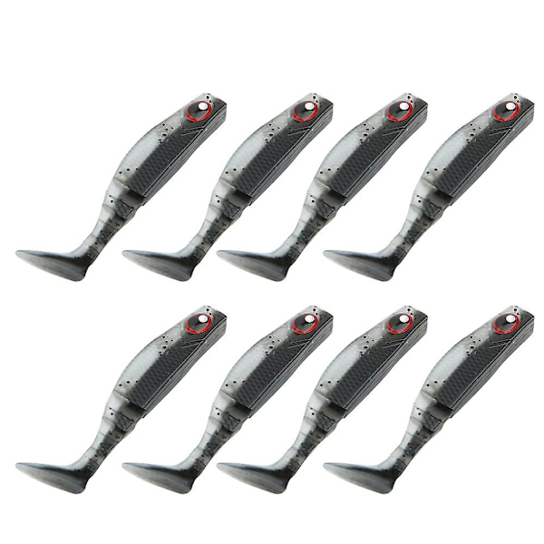 8 stk AR29 myk agn 60mm 2,5g fiskeagn dobbel farge T hale
