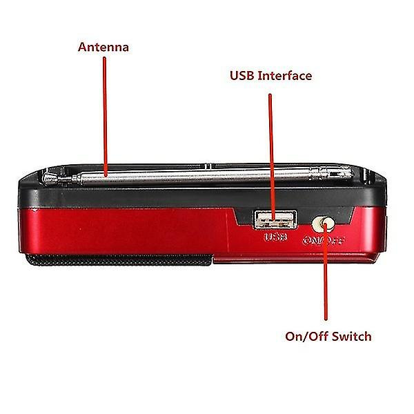 K11 Fm Genopladelig Mini Radio Bærbar Digital Fm Sd-kort Mp3-afspiller Usb-højttaler