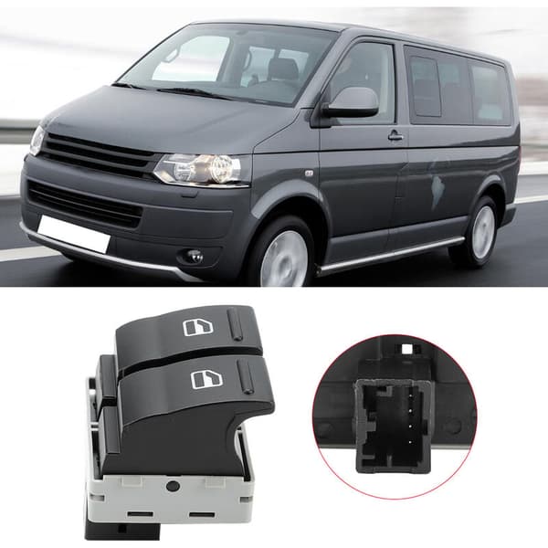 Drivsidans fönsterströmbrytare 7E0959855A passar T5 2005-2009