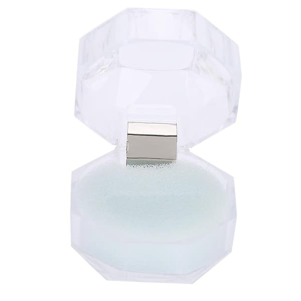 10 stk. Akryl Øreringe Ring Gave Opbevaring Display Box Smykker Organizer Etui Container Hvid
